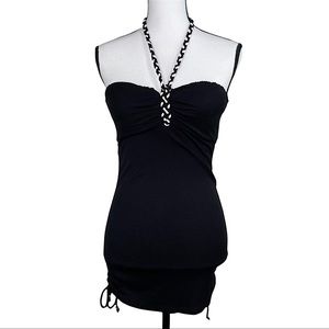 Guess Black Halter Neck Mini Dress | Size L